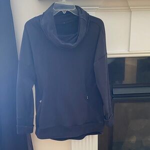 lululemon athletica Dark Gray Cowl Neck Sweater